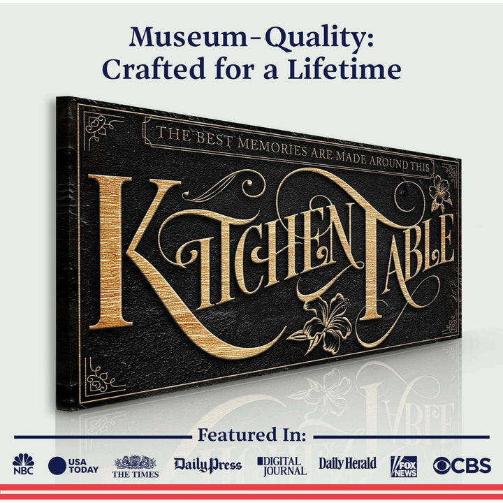 Kitchen Table Sign