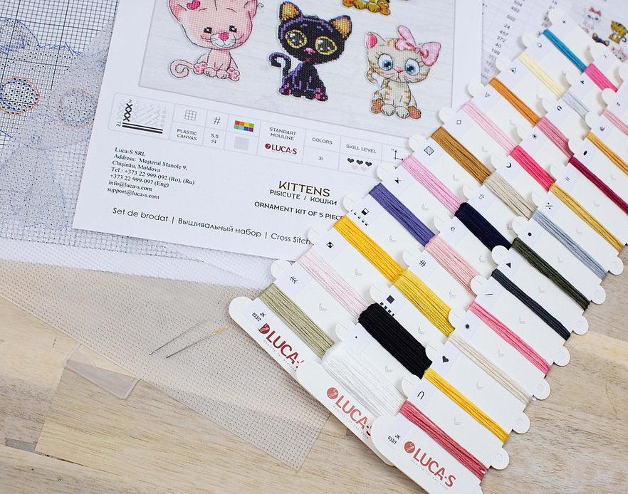 Kittens JK033L Counted Cross-Stitch Kit