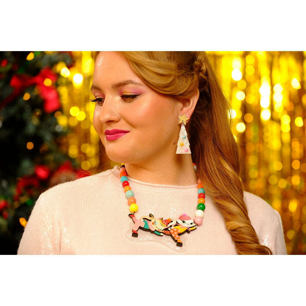 Kittens Kicking on Ice Necklace by Laliblue – view 4