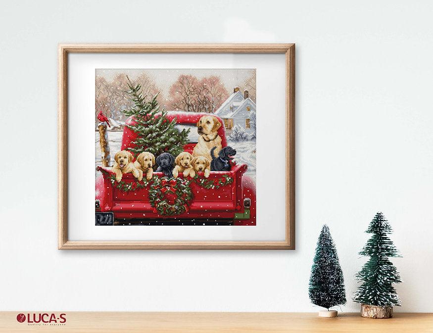 Labs Truck BU5009L Counted Cross-Stitch Kit