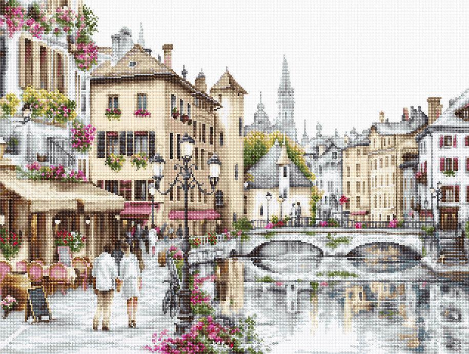 Lake Annecy B2384L Counted Cross-Stitch Kit