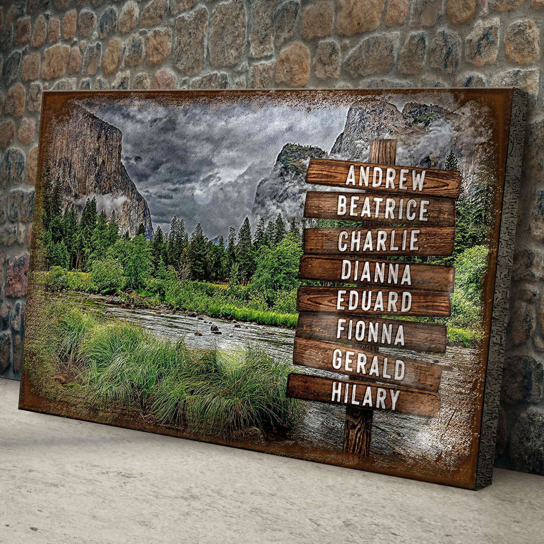 Lake Family Name Sign