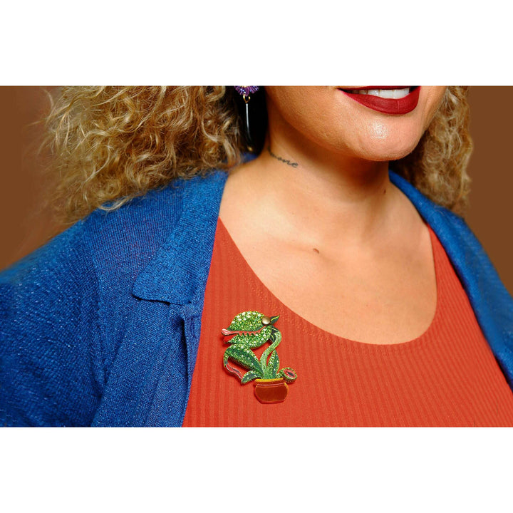 Carnivorous Plant Brooch by Laliblue