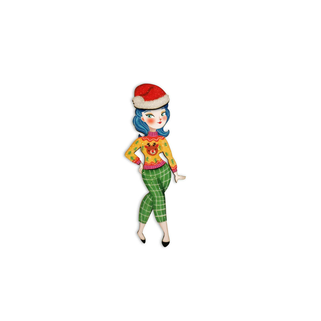Christmas Market Brooch by Laliblue
