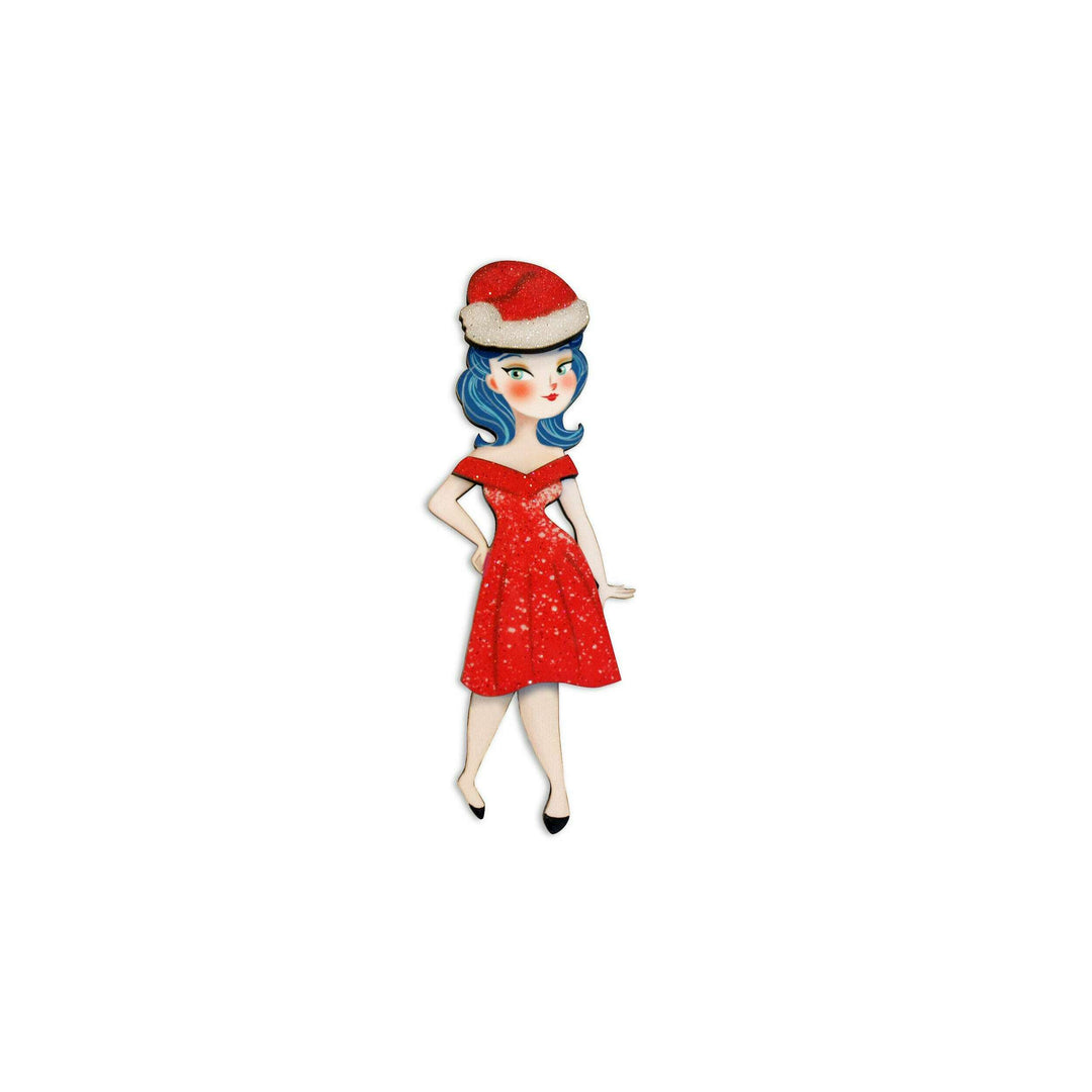 Christmas Market Brooch by Laliblue