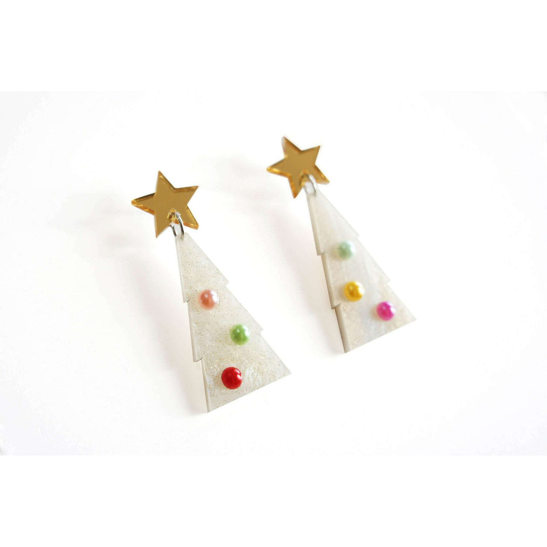 Christmas Tree Earrings by Laliblue
