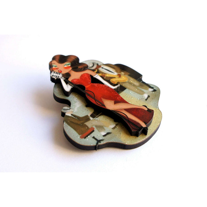Jazz Concert Brooch by Laliblue