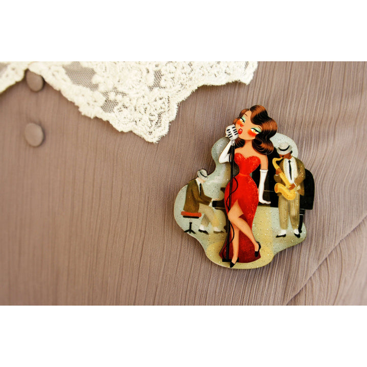 Jazz Concert Brooch by Laliblue