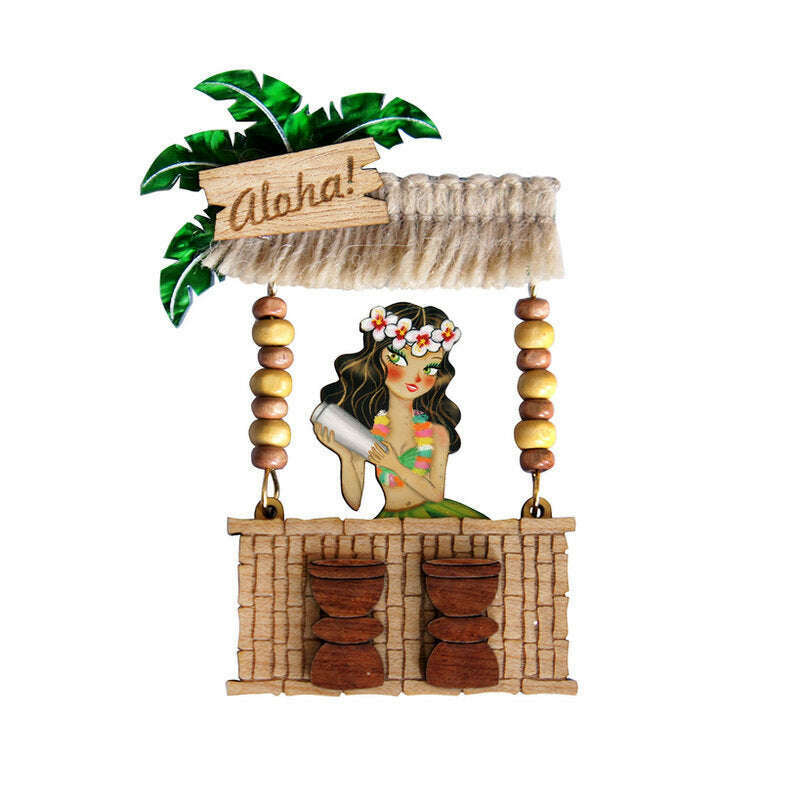 Tiki Bar Brooch