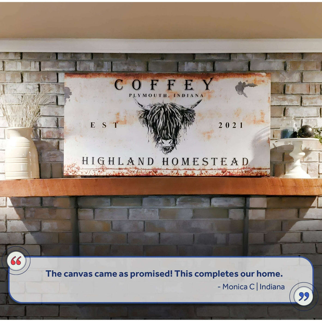 Land And Cattle Rustic Sign III