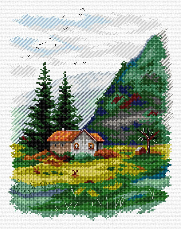 Landscape 136CS Counted Cross-Stitch Kit