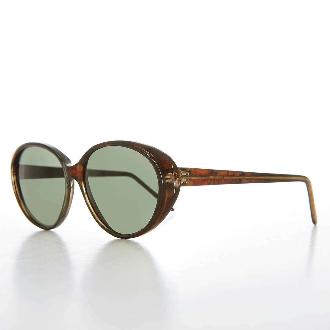 Large Oval Cat Eye Sunglass - Luxx