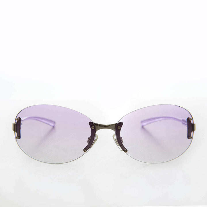 Large Oval Vintage Sunglasses - Eugena