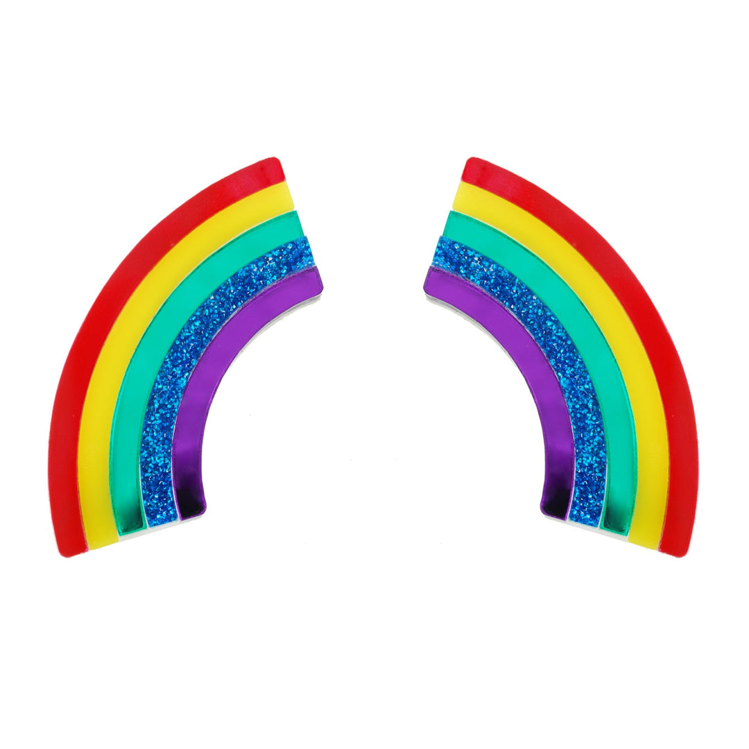Last Chance! Over It! Rainbow Statement Earrings