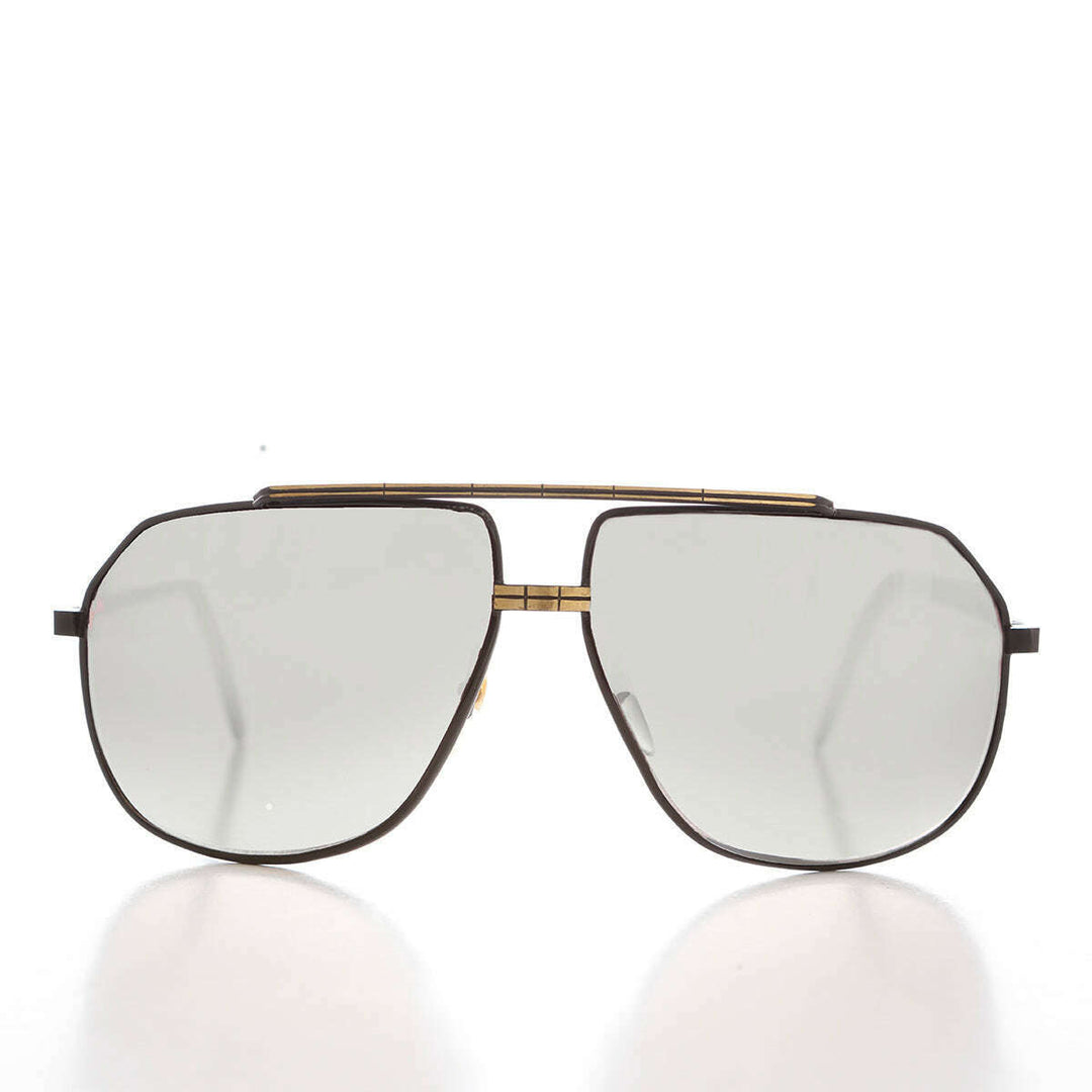 Large Square 80s Aviator Sunglasses - Gibbons