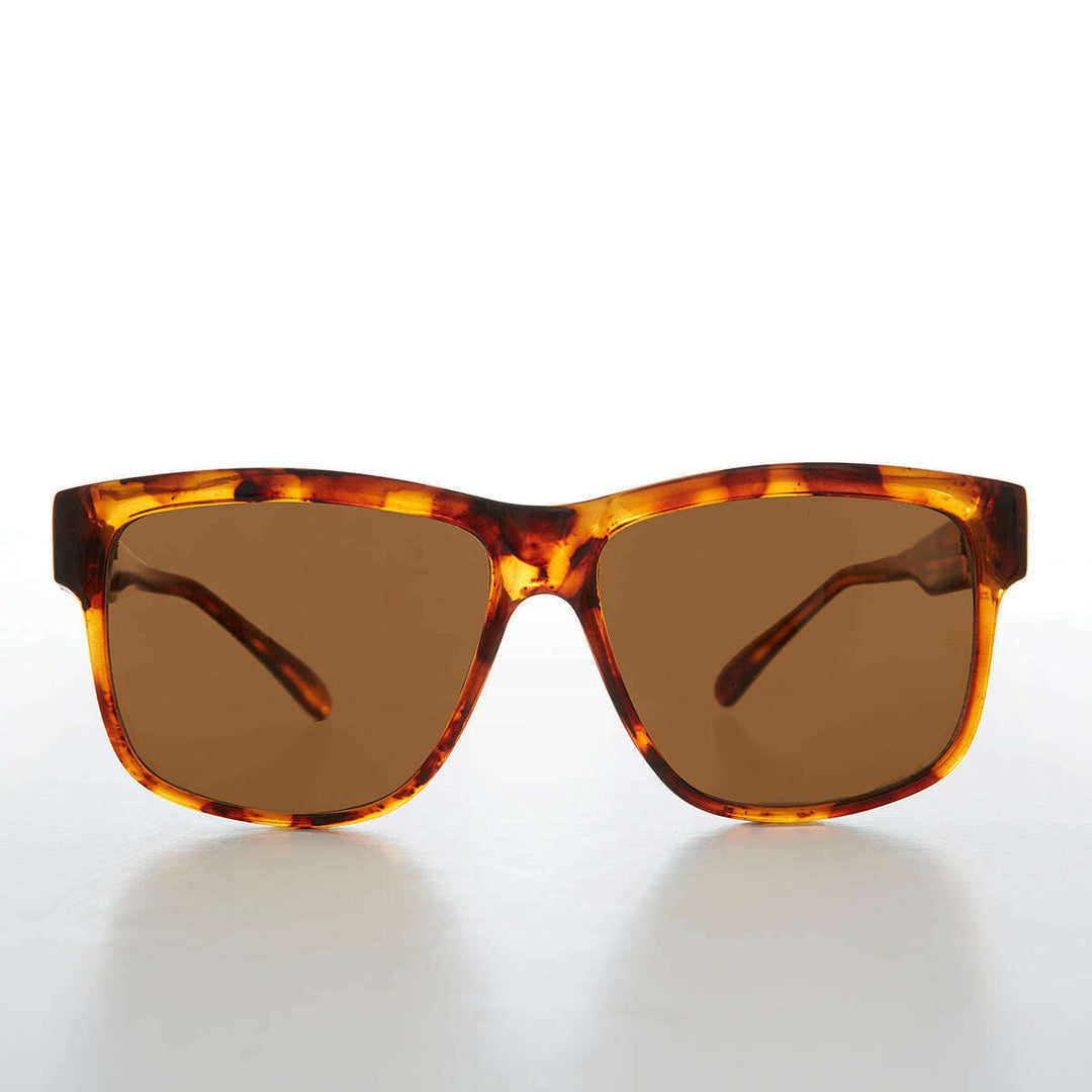 Large Square Block Frame Vintage Sunglass - Bryn
