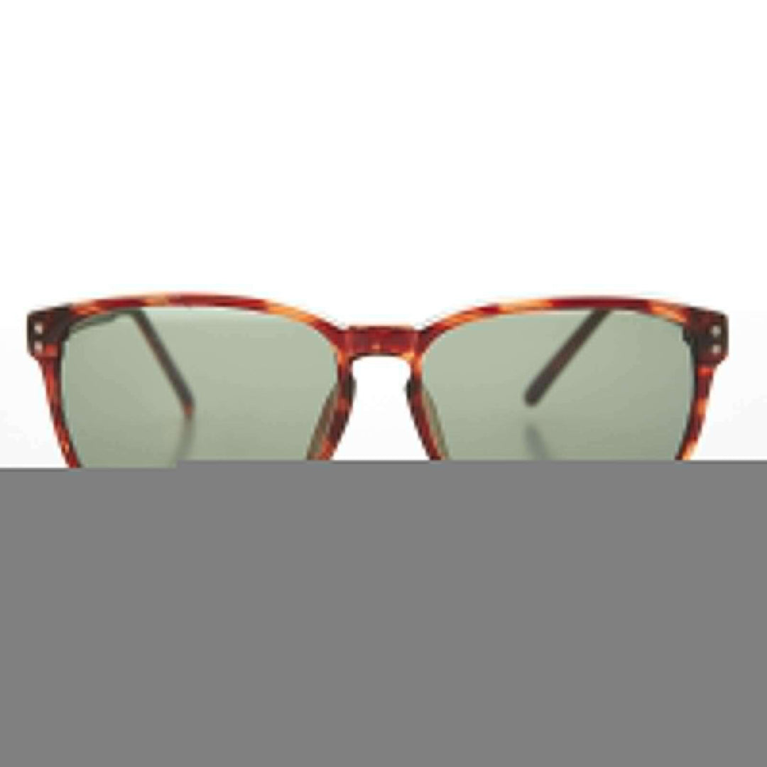 Large Square Glass Lens Vintage Sunglass - Winston