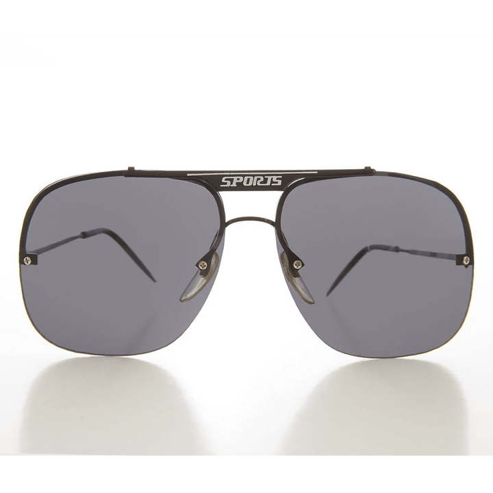 Large Square Pilot Vintage Sunglasses - Techie