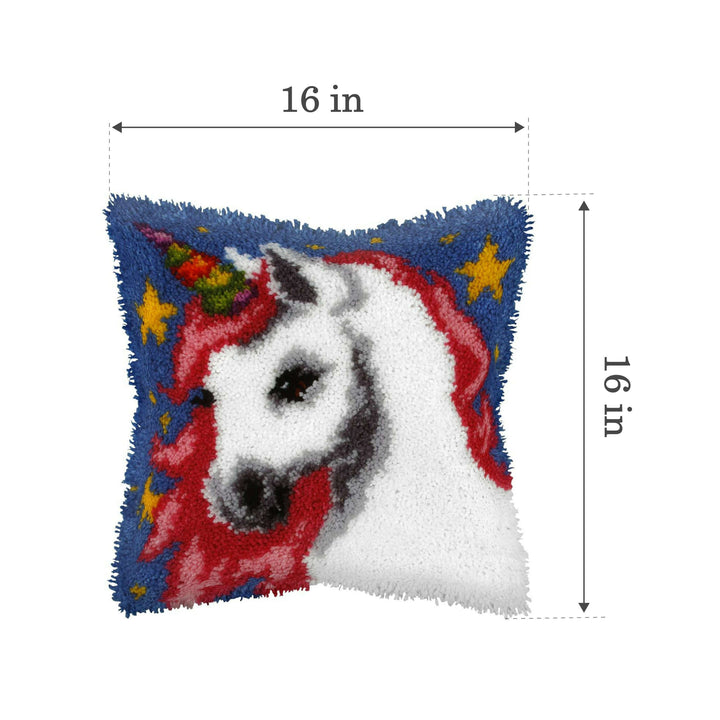 Latch hook cushion kit "Unicorn" 4119