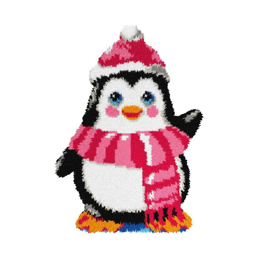 Latch-hook Kit on canvas Pinguin 4172