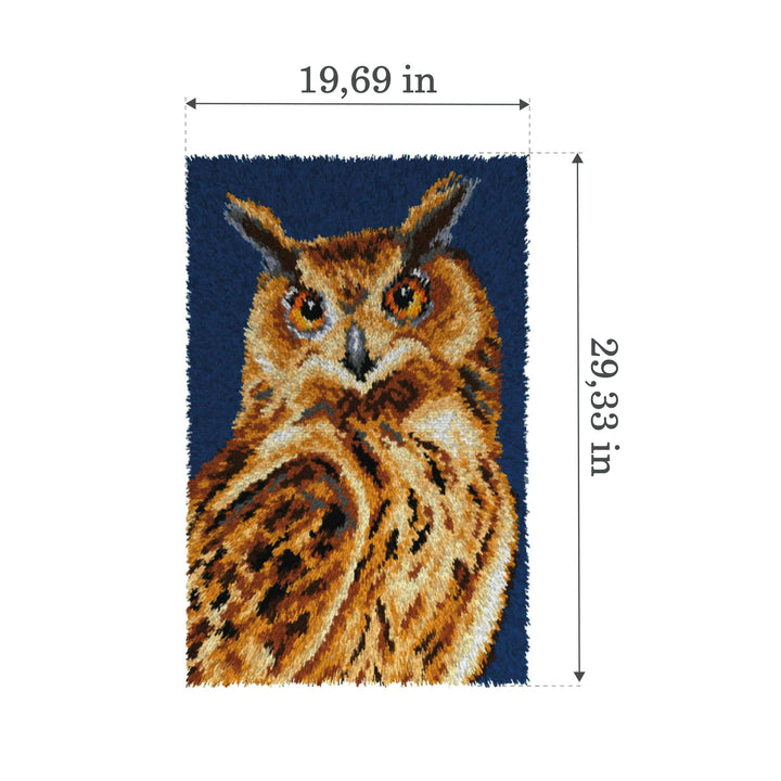 Latch hook rug kit "Owl" 4237