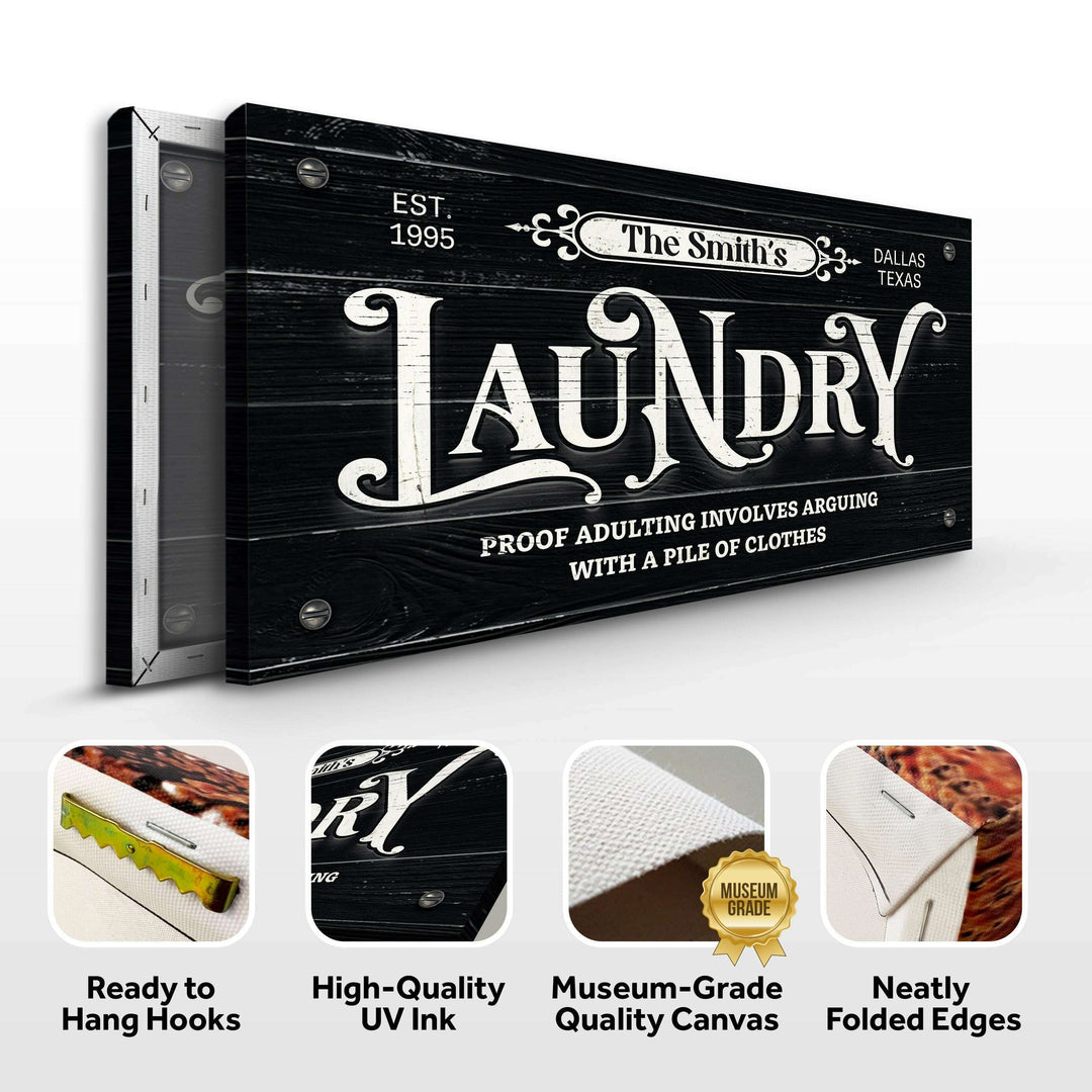 Laundry Room Sign VII