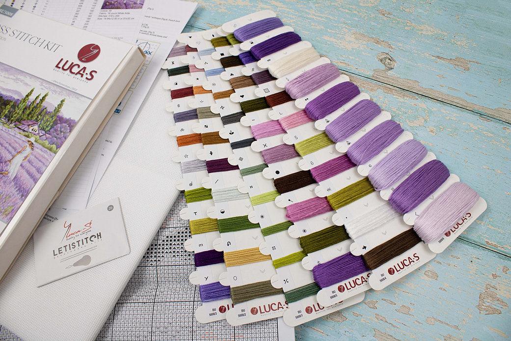 Lavender field BU5008L Counted Cross-Stitch Kit