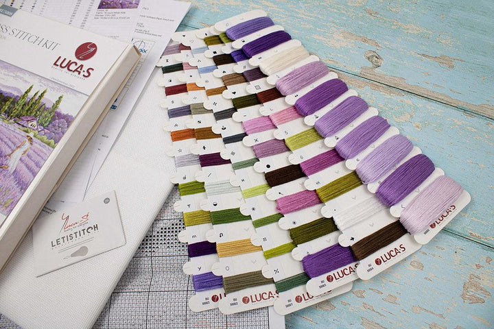 Lavender field BU5008L Counted Cross-Stitch Kit