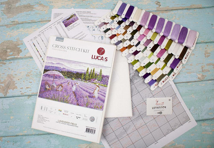Lavender field BU5008L Counted Cross-Stitch Kit