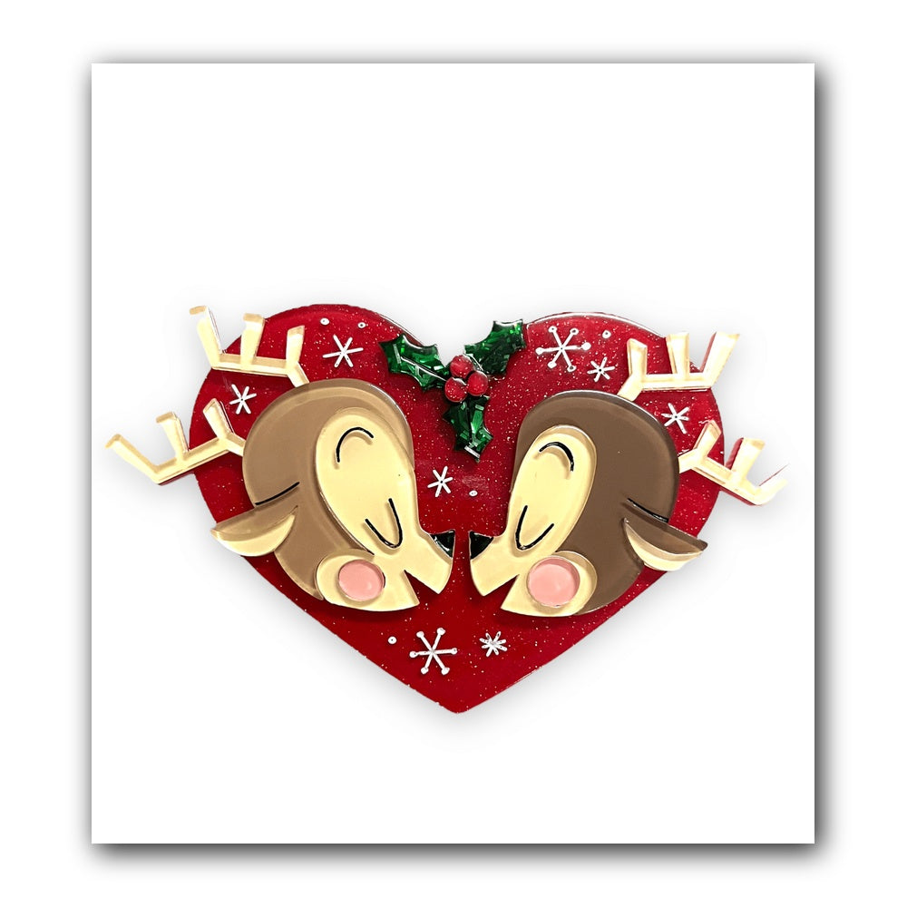 Cupid Brooch by Asia Ellington x Lipstick & Chrome — Vintage Valentine's Day Acrylic Pin