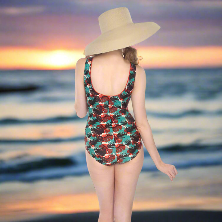 Tropical Leaves One Piece Swimsuit