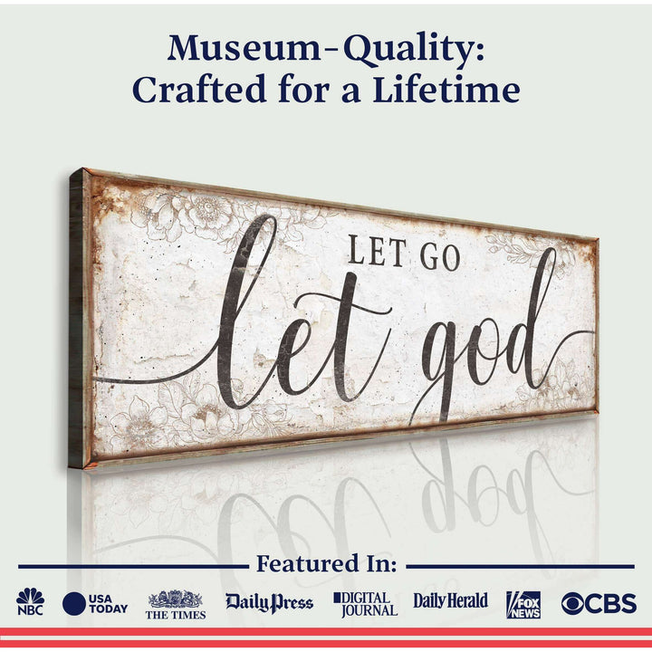 Let Go Let God Faith Sign V