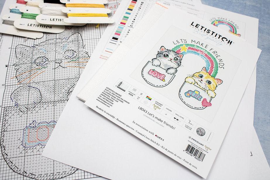 Let's make friends! L8043 Counted Cross Stitch Kit