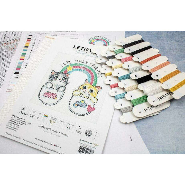 Let's make friends! L8043 Counted Cross Stitch Kit