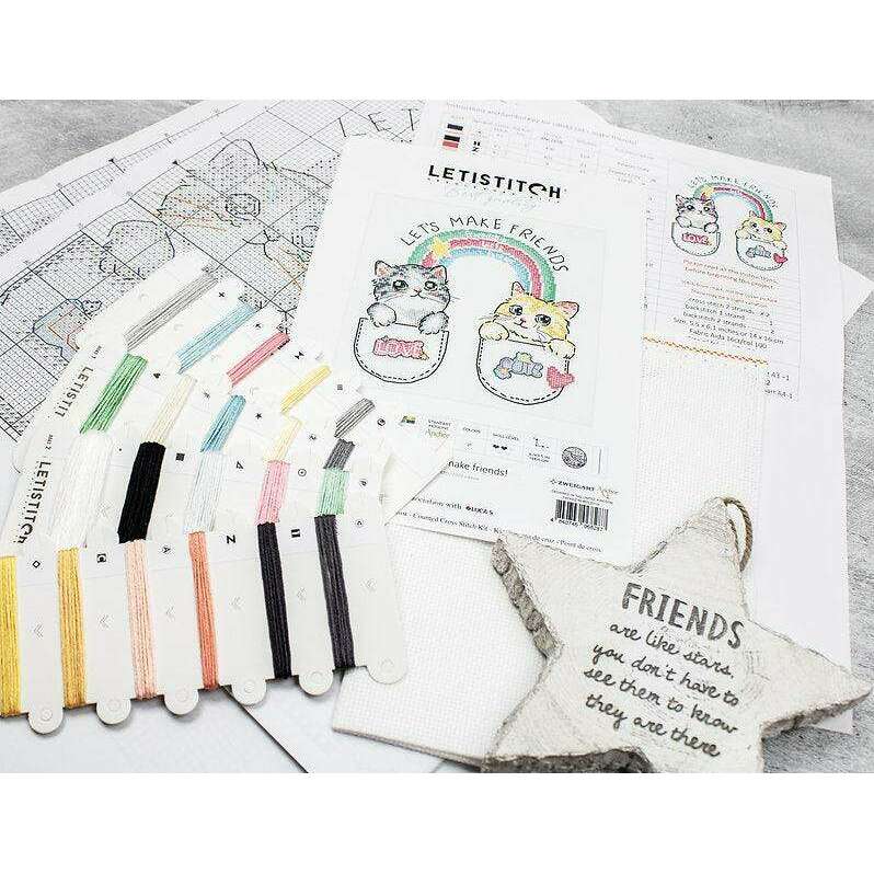 Let's make friends! L8043 Counted Cross Stitch Kit