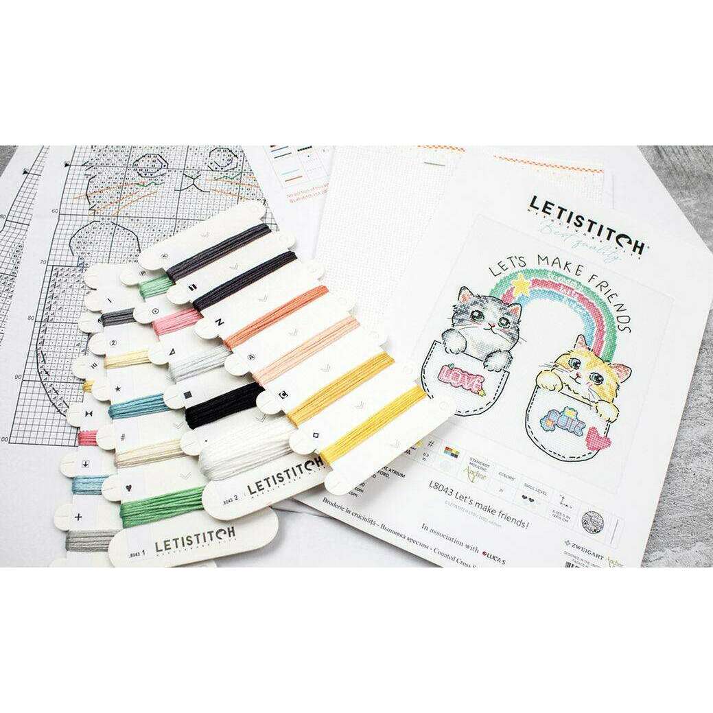 Let's make friends! L8043 Counted Cross Stitch Kit