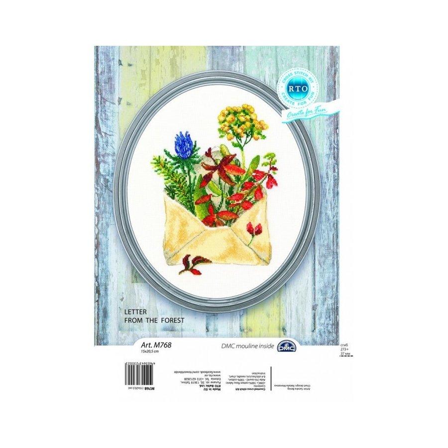 Letter from the forest M768 Counted Cross Stitch Kit