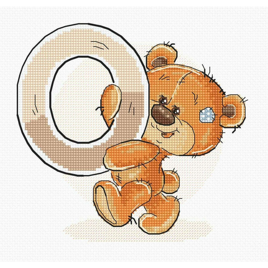 Letter O B1216l Alphabet Counted Cross-Stitch Kit
