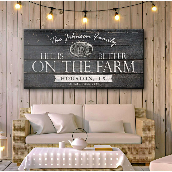Life Is Better On The Farm Sign V