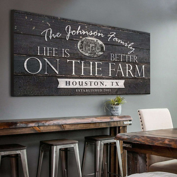 Life Is Better On The Farm Sign