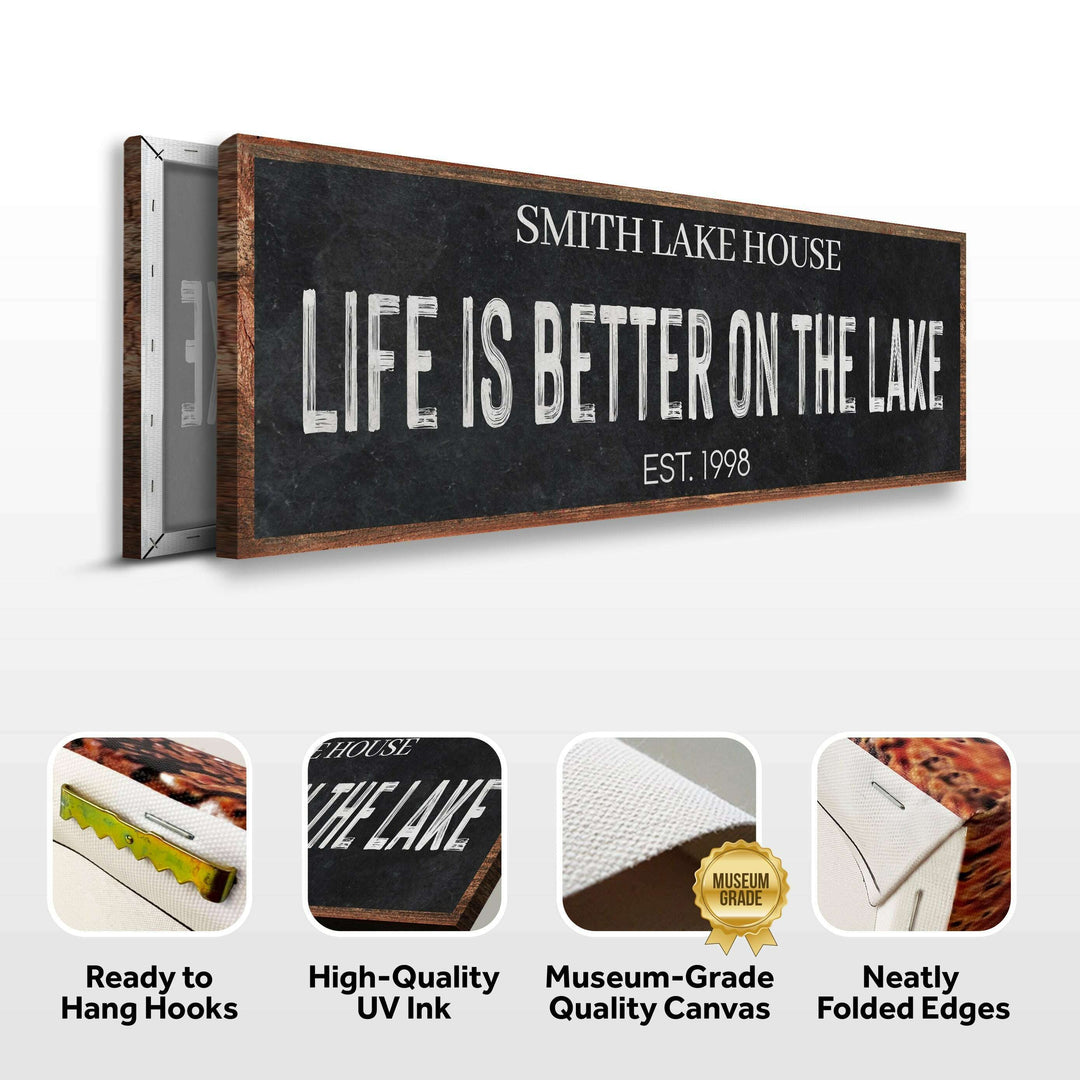 Life Is Better On The Lake Sign III