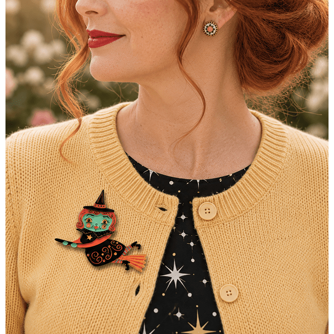 Broomhilda Brooch by Johanna Parker x Lipstick & Chrome