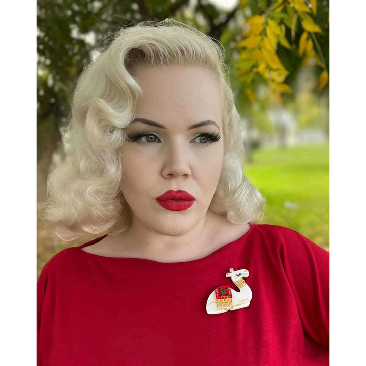 Desert Dreams Camel Brooch by 50's Vintage Dame x Lipstick & Chrome – view 5