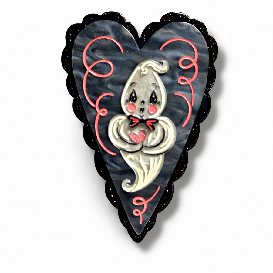 Haunted Heart Brooch by Johanna Parker x Lipstick & Chrome – view 2