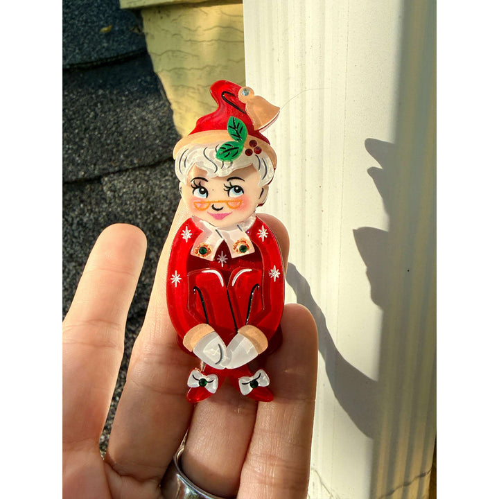 Mary Kitschmas KneeHugger Brooch by 50's Vintage Dame x Lipstick & Chrome
