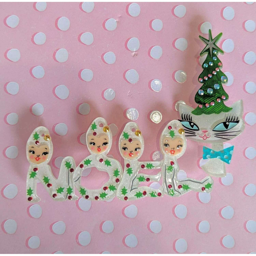 Playful Pixies NOEL Brooch by 50's Vintage Dame x Lipstick & Chrome – view 6