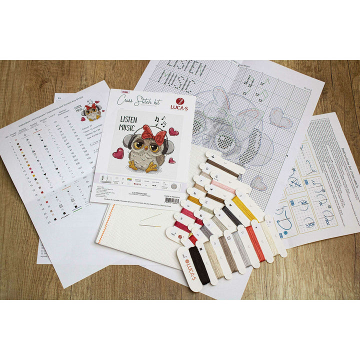 Listen Music B1402L Counted Cross-Stitch Kit