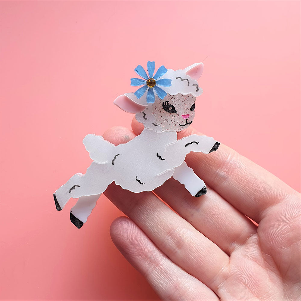 Little Lamb Brooch by Cherryloco Jewellery 2