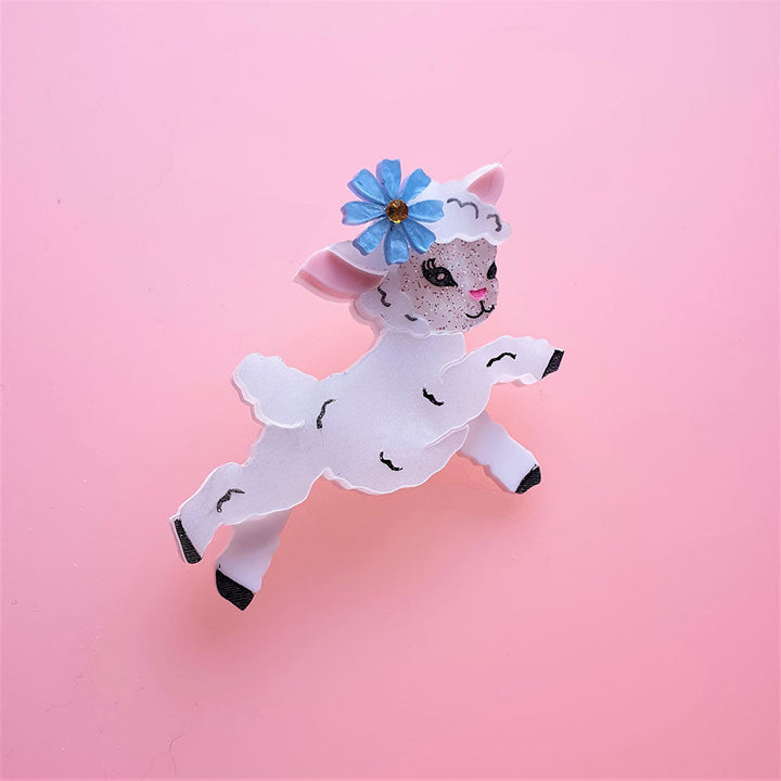 Little Lamb Brooch by Cherryloco Jewellery 3