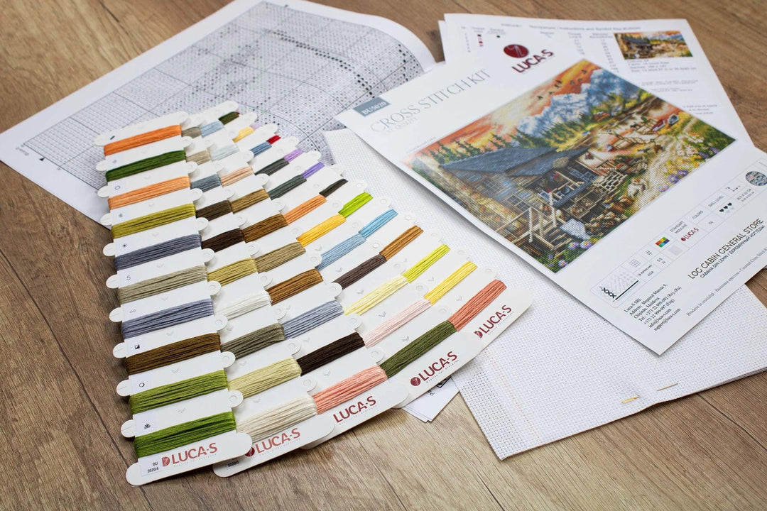 Log Cabin BU5020L Counted Cross-Stitch Kit